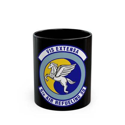 6th Air Refueling Squadron (U.S. Air Force) Black Coffee Mug-11oz-The Sticker Space