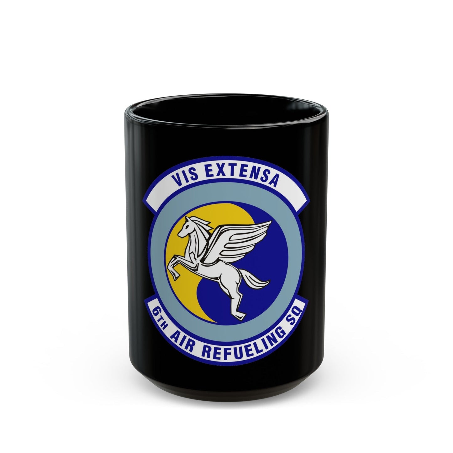 6th Air Refueling Squadron (U.S. Air Force) Black Coffee Mug-15oz-The Sticker Space