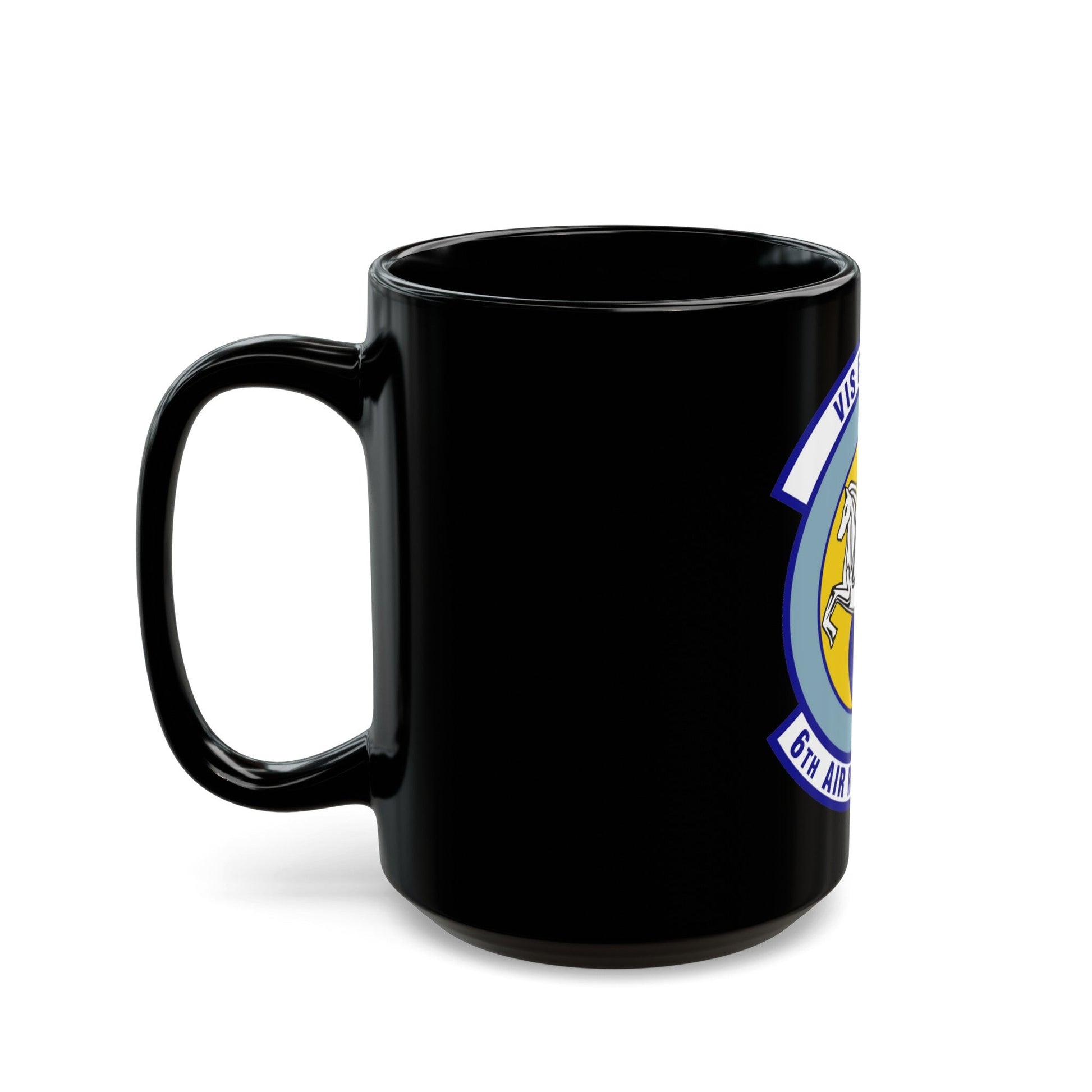 6th Air Refueling Squadron (U.S. Air Force) Black Coffee Mug-The Sticker Space