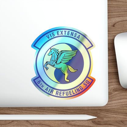 6th Air Refueling Squadron (U.S. Air Force) Holographic STICKER Die-Cut Vinyl Decal-The Sticker Space