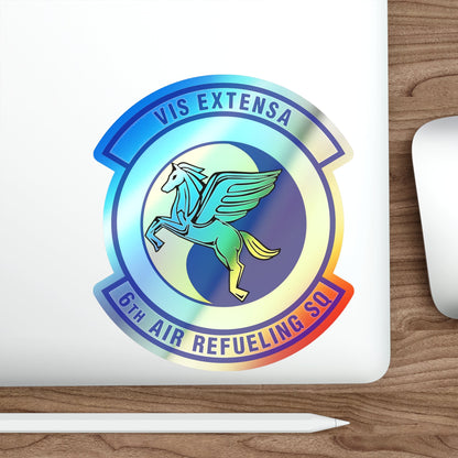 6th Air Refueling Squadron (U.S. Air Force) Holographic STICKER Die-Cut Vinyl Decal-The Sticker Space