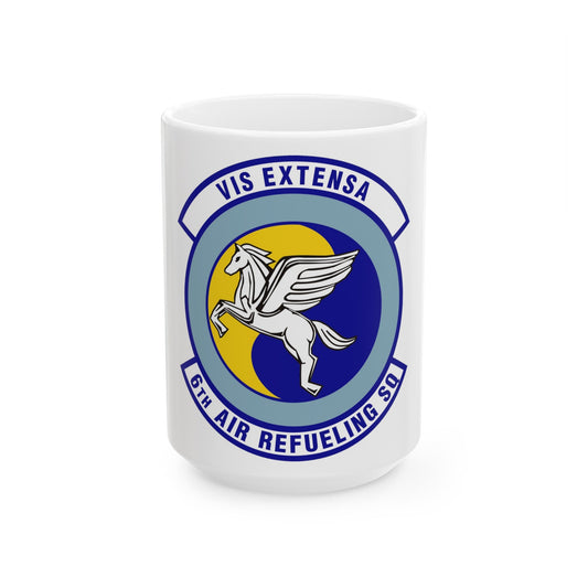 6th Air Refueling Squadron (U.S. Air Force) White Coffee Mug-15oz-The Sticker Space