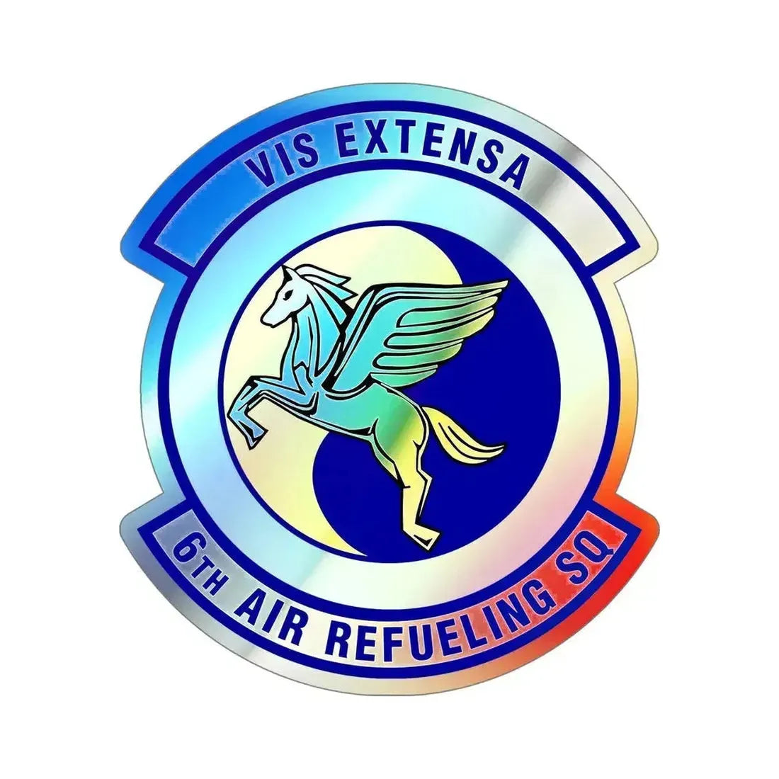 6th Air Refueling Squadron (U.S. Air Force) Holographic STICKER Die-Cut Vinyl Decal 6 Inch - The Sticker Space