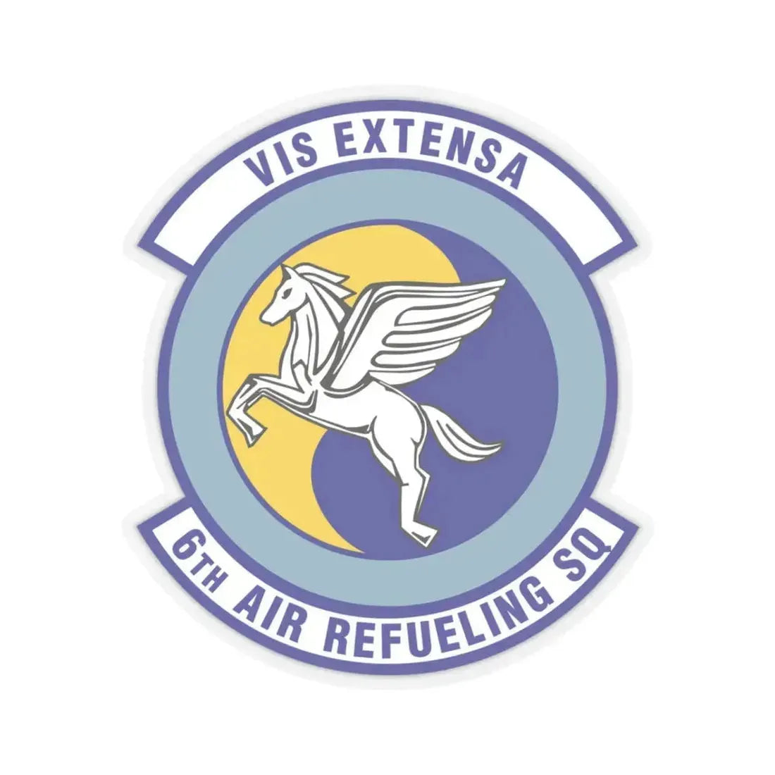 6th Air Refueling Squadron (U.S. Air Force) STICKER Vinyl Kiss-Cut Decal 3 Inch Transparent - The Sticker Space
