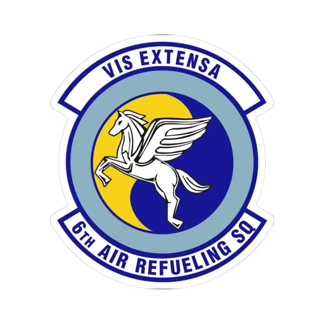 6th Air Refueling Squadron (U.S. Air Force) STICKER Vinyl Kiss-Cut Decal 3 Inch White - The Sticker Space