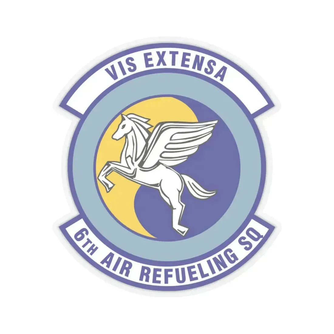 6th Air Refueling Squadron (U.S. Air Force) STICKER Vinyl Kiss-Cut Decal 6 Inch Transparent - The Sticker Space