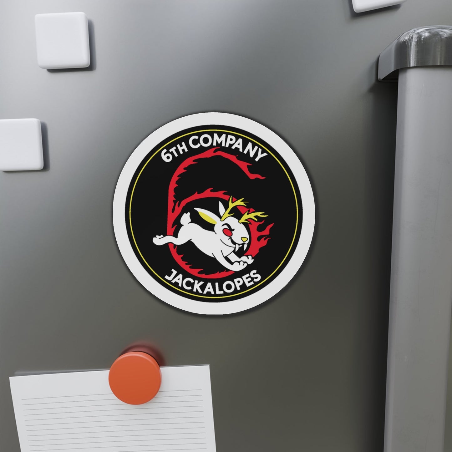 6TH COMPANY JACKALOPES (U.S. Navy) Die-Cut Magnet-The Sticker Space