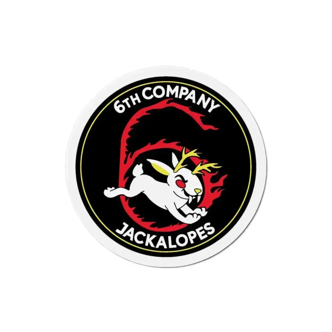 6TH COMPANY JACKALOPES (U.S. Navy) Refrigerator Magnet 3 Inch - The Sticker Space