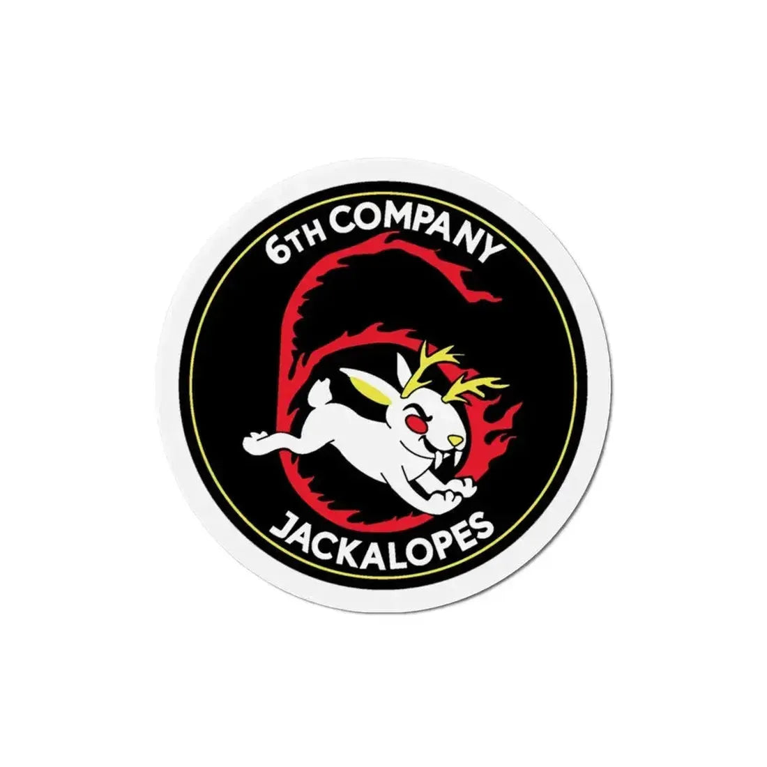 6TH COMPANY JACKALOPES (U.S. Navy) Refrigerator Magnet 4 Inch - The Sticker Space