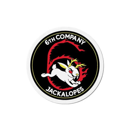 6TH COMPANY JACKALOPES (U.S. Navy) Refrigerator Magnet 4 Inch - The Sticker Space