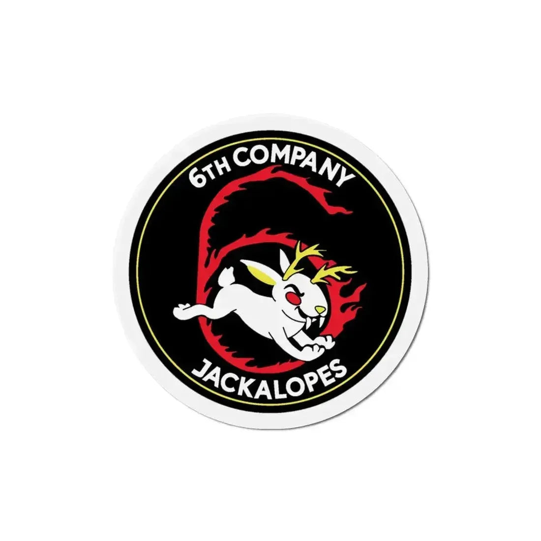 6TH COMPANY JACKALOPES (U.S. Navy) Refrigerator Magnet 5 Inch - The Sticker Space