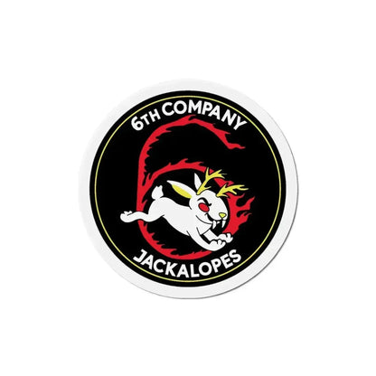 6TH COMPANY JACKALOPES (U.S. Navy) Refrigerator Magnet 5 Inch - The Sticker Space