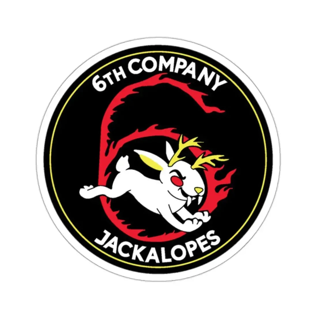 6TH COMPANY JACKALOPES (U.S. Navy) STICKER Vinyl Kiss-Cut Decal - The Sticker Space