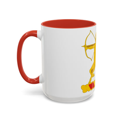 6th Field Artillery Regiment (U.S. Army) Accent Coffee Mug-The Sticker Space