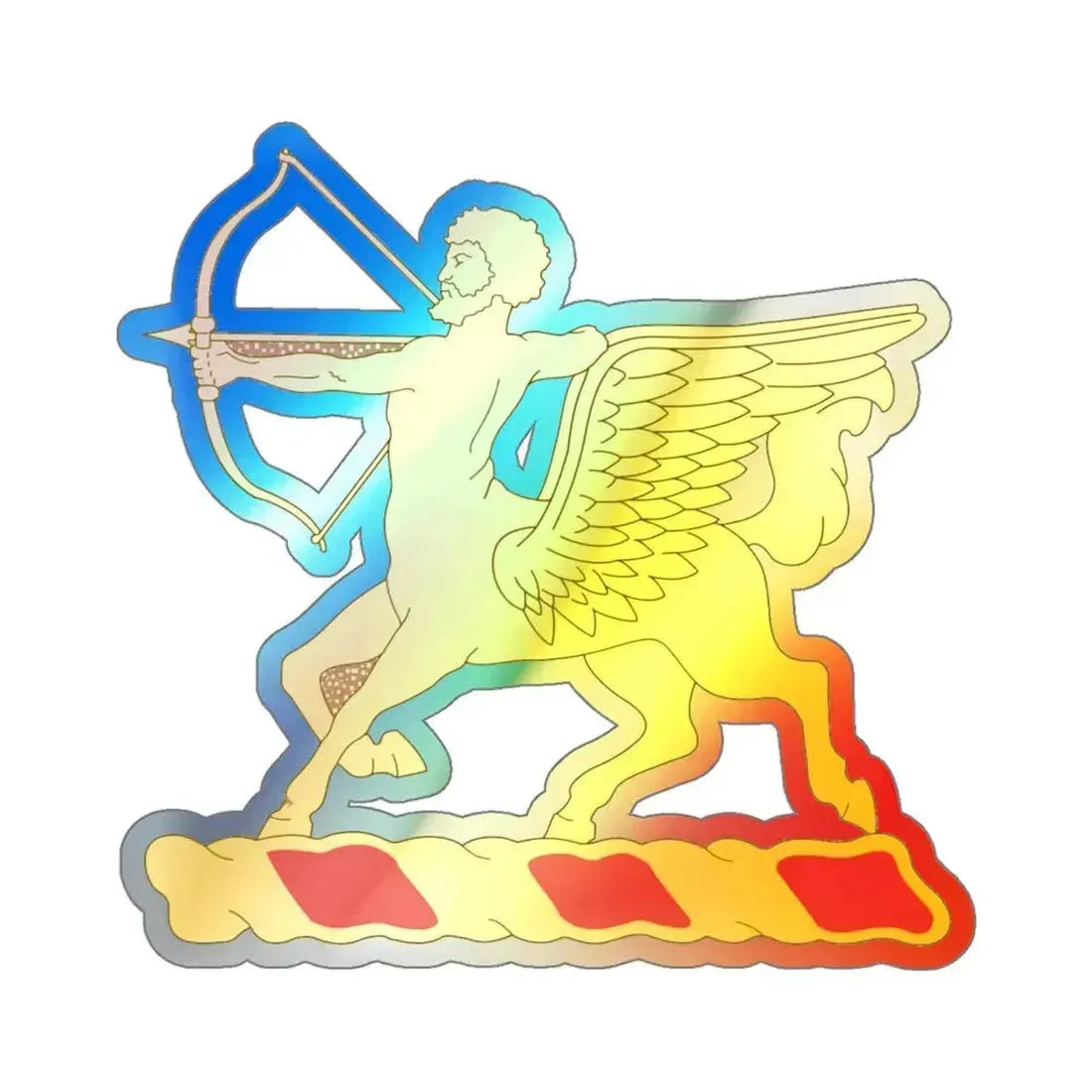 6th Field Artillery Regiment (U.S. Army) Holographic STICKER Die-Cut Vinyl Decal 4 Inch Holographic - The Sticker Space