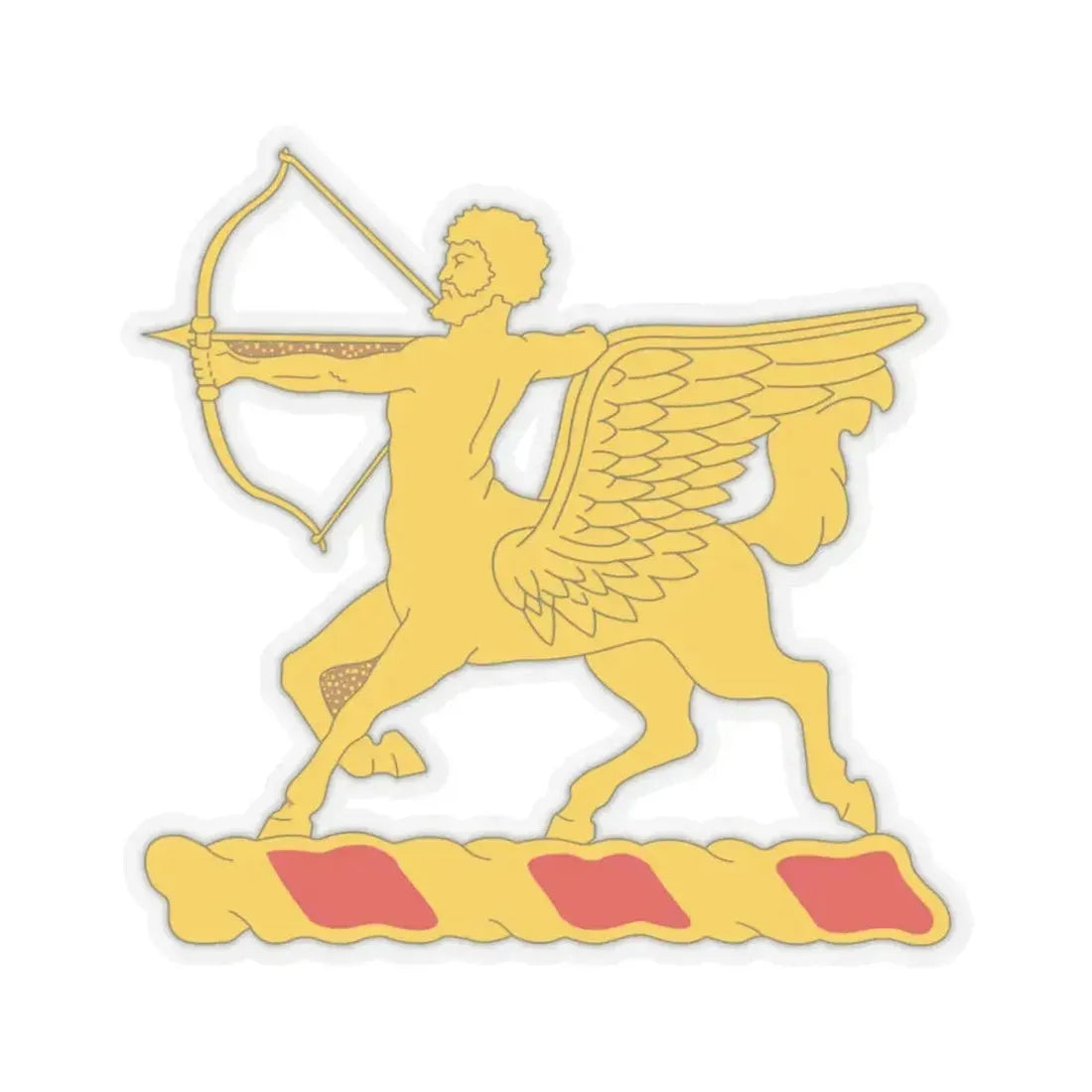 6th Field Artillery Regiment (U.S. Army) STICKER Vinyl Kiss-Cut Decal 3 Inch Transparent - The Sticker Space