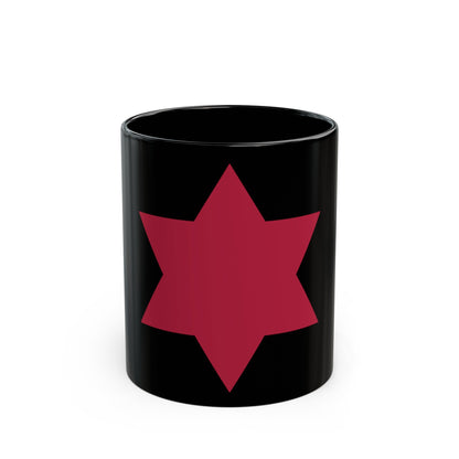 6th Infantry Division (U.S. Army) Black Coffee Mug-11oz-The Sticker Space