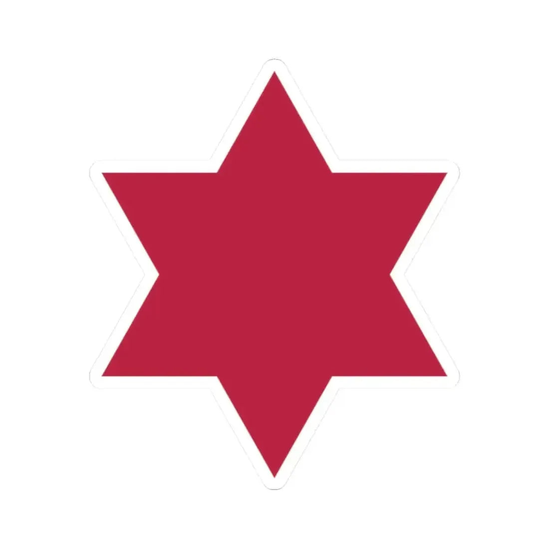 6th Infantry Division (U.S. Army) STICKER Vinyl Kiss-Cut Decal 2 Inch White - The Sticker Space