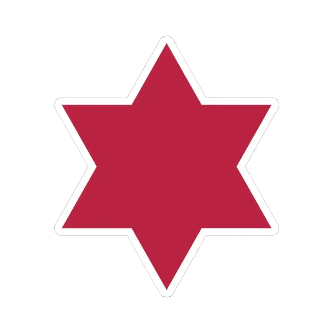 6th Infantry Division (U.S. Army) STICKER Vinyl Kiss-Cut Decal 3 Inch White - The Sticker Space