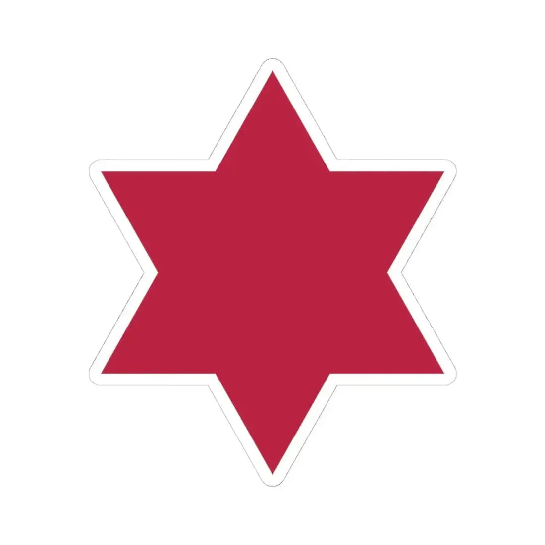 6th Infantry Division (U.S. Army) STICKER Vinyl Kiss-Cut Decal 4 Inch White - The Sticker Space