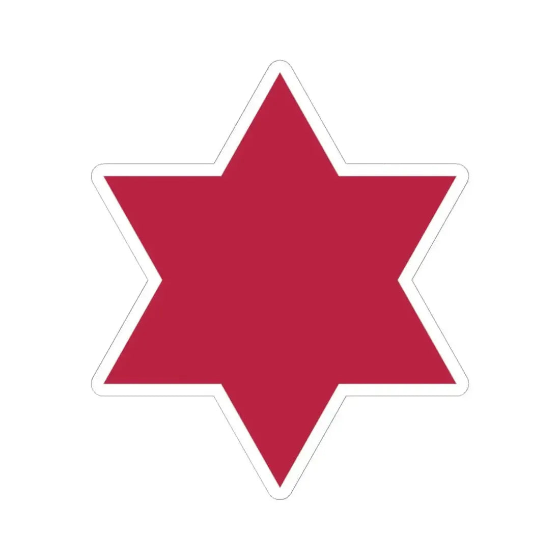 6th Infantry Division (U.S. Army) STICKER Vinyl Kiss-Cut Decal 6 Inch White - The Sticker Space