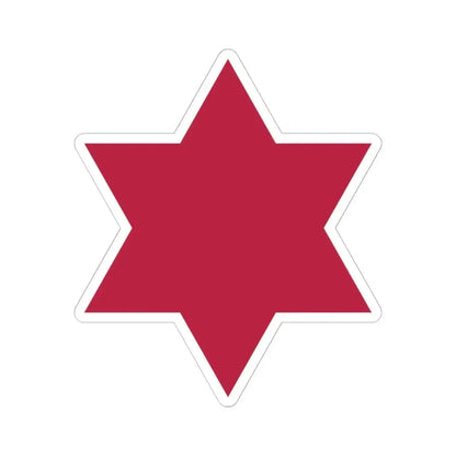 6th Infantry Division (U.S. Army) STICKER Vinyl Kiss-Cut Decal 6 Inch White - The Sticker Space