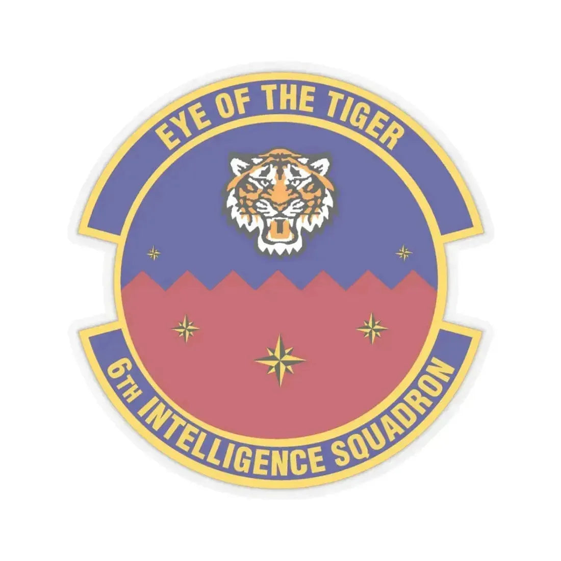 6th Intelligence Squadron (U.S. Air Force) STICKER Vinyl Kiss-Cut Decal 3 Inch Transparent - The Sticker Space