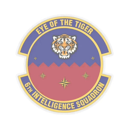 6th Intelligence Squadron (U.S. Air Force) STICKER Vinyl Kiss-Cut Decal 3 Inch Transparent - The Sticker Space