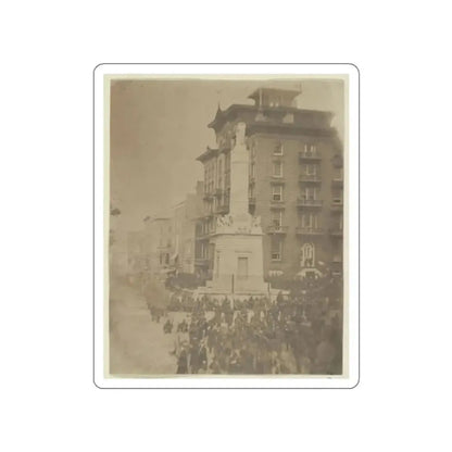 6th Massachusetts Bivouacked In Monument Sq., Baltimore (U.S. Civil War) STICKER Vinyl Die-Cut Decal - The Sticker Space