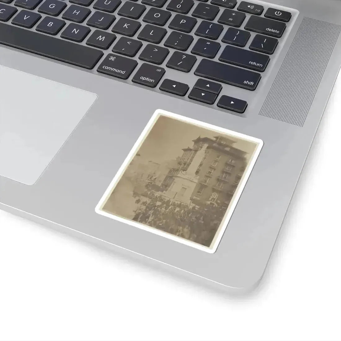 6Th Massachusetts Bivouacked in Monument Sq., Baltimore (U.S. Civil War) STICKER Vinyl Kiss-Cut Decal - The Sticker Space