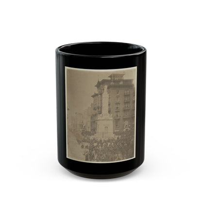 6th Massachusetts Bivouacked In Monument Sq., Baltimore (U.S. Civil War) Black Coffee Mug