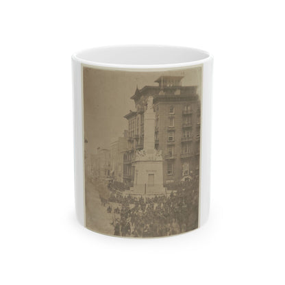 6th Massachusetts Bivouacked In Monument Sq., Baltimore (U.S. Civil War) White Coffee Mug