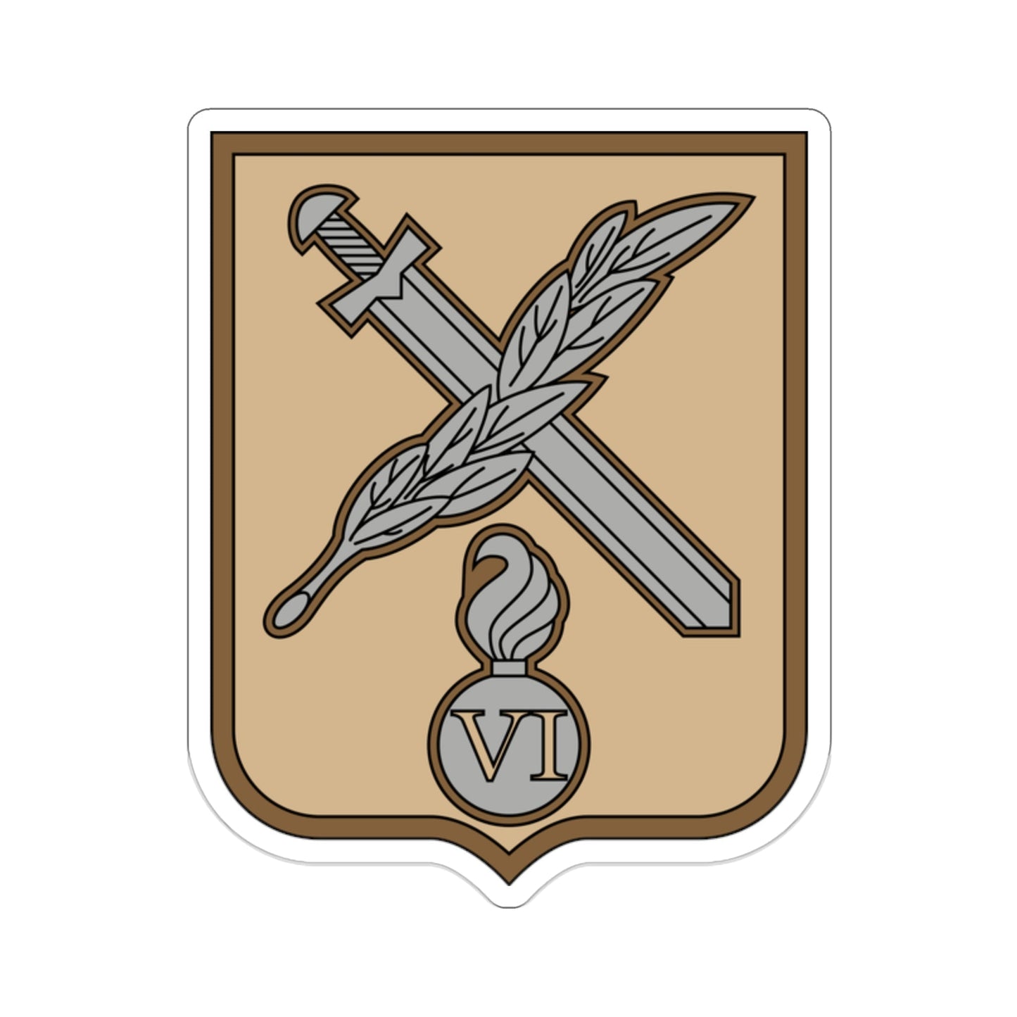 6th Separate Mechanised Brigade 2 (Ukraine) STICKER Vinyl Die-Cut Decal-2 Inch-The Sticker Space