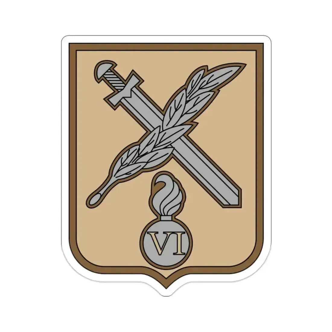 6th Separate Mechanised Brigade 2 (Ukraine) STICKER Vinyl Die-Cut Decal 2 Inch - The Sticker Space