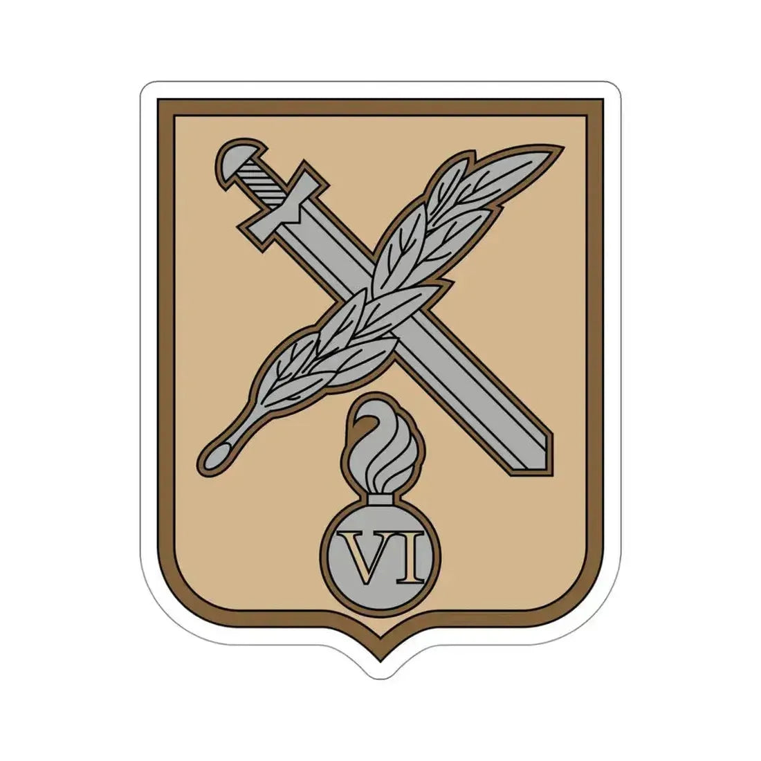 6th Separate Mechanised Brigade 2 (Ukraine) STICKER Vinyl Die-Cut Decal 4 Inch - The Sticker Space
