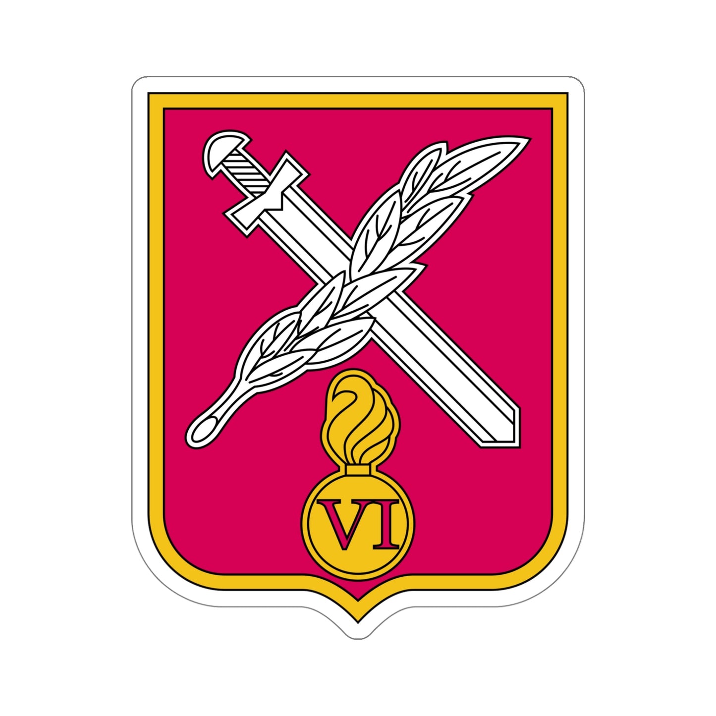 6th Separate Mechanised Brigade (Ukraine) STICKER Vinyl Die-Cut Decal-5 Inch-The Sticker Space