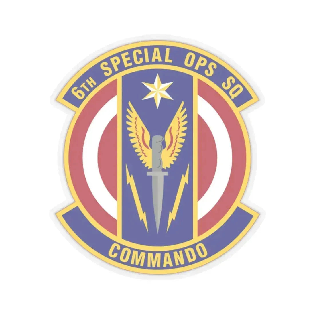 6th Special Operations Squadron (U.S. Air Force) STICKER Vinyl Kiss-Cut Decal 2 Inch Transparent - The Sticker Space