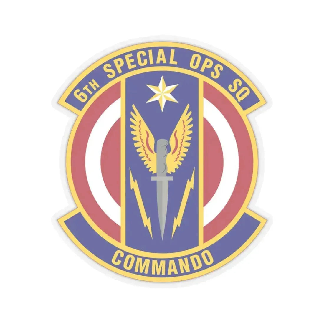 6th Special Operations Squadron (U.S. Air Force) STICKER Vinyl Kiss-Cut Decal 3 Inch Transparent - The Sticker Space