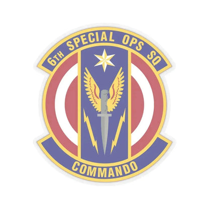 6th Special Operations Squadron (U.S. Air Force) STICKER Vinyl Kiss-Cut Decal 4 Inch Transparent - The Sticker Space