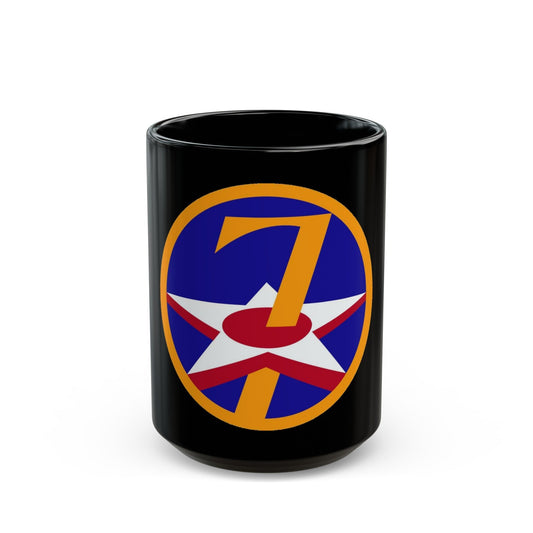 7 Air Force (U.S. Army) Black Coffee Mug-15oz-The Sticker Space