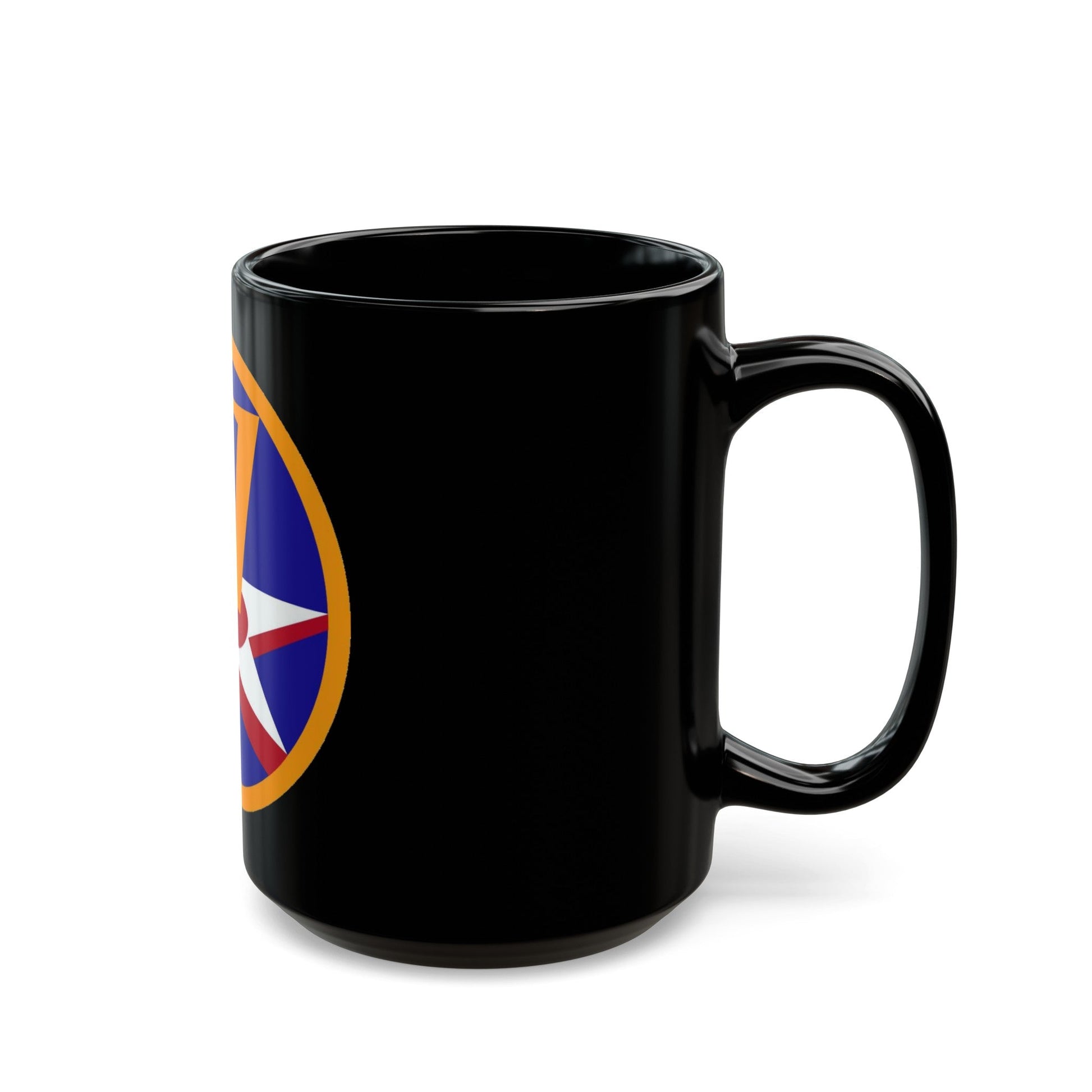 7 Air Force (U.S. Army) Black Coffee Mug-The Sticker Space