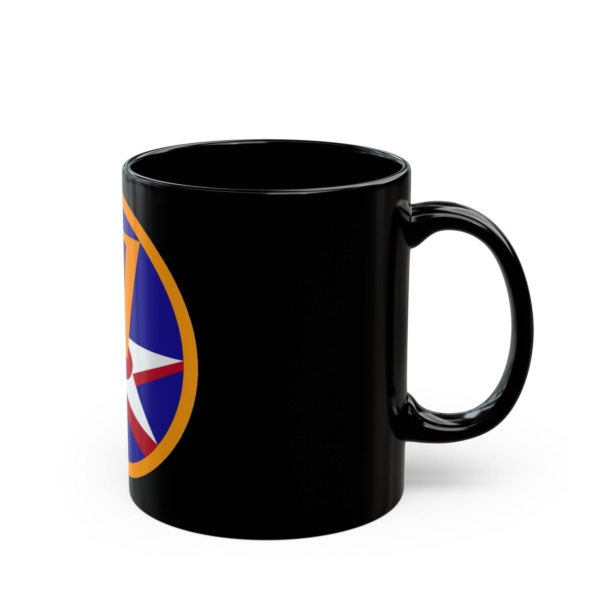 7 Air Force (U.S. Army) Black Coffee Mug-The Sticker Space