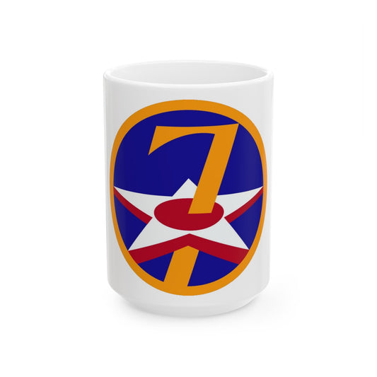 7 Air Force (U.S. Army) White Coffee Mug-15oz-The Sticker Space