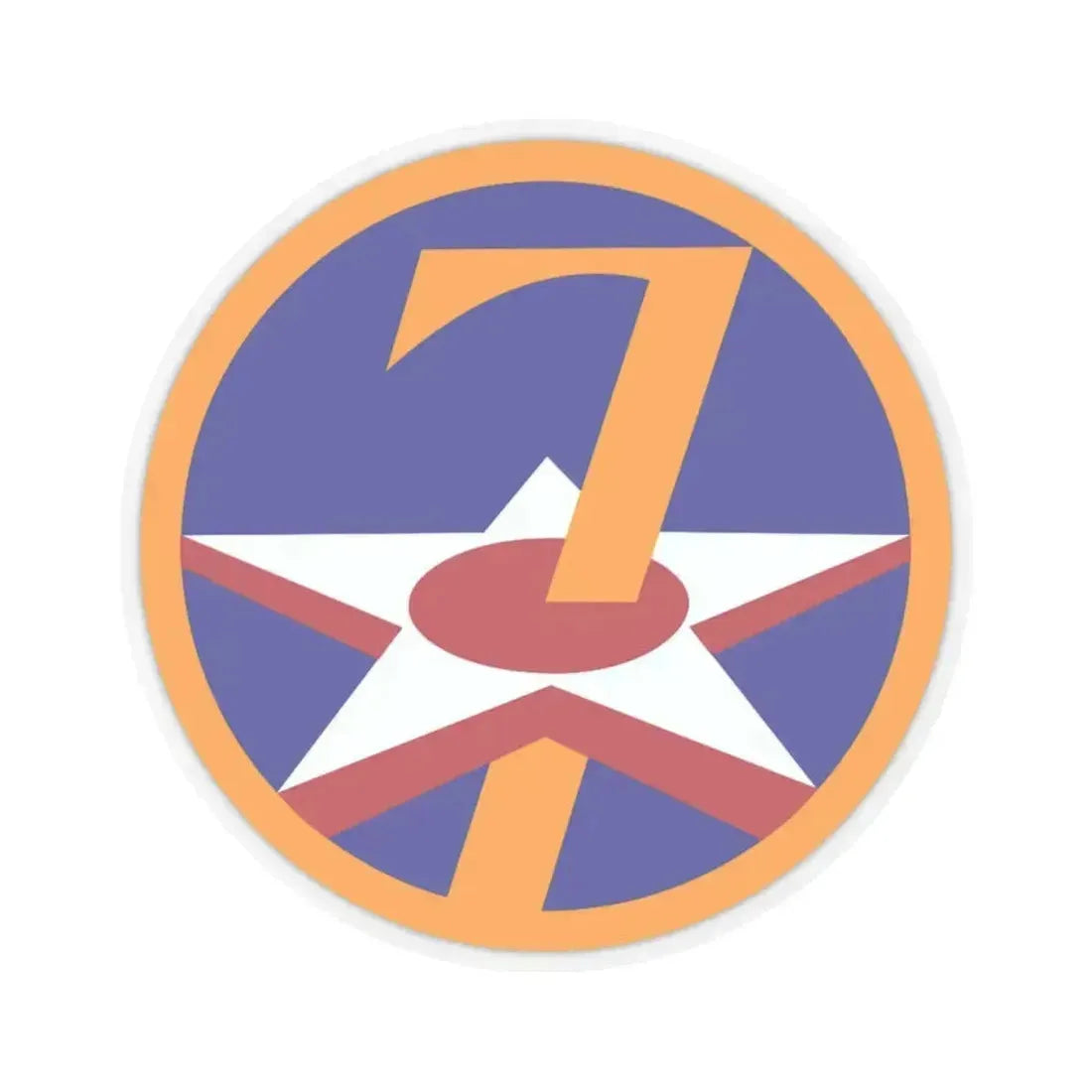 7 Air Force (U.S. Army) STICKER Vinyl Kiss-Cut Decal 6 Inch Transparent - The Sticker Space