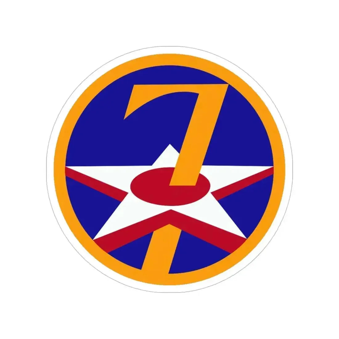 7 Air Force (U.S. Army) Transparent STICKER Die-Cut Vinyl Decal 5 Inch - The Sticker Space