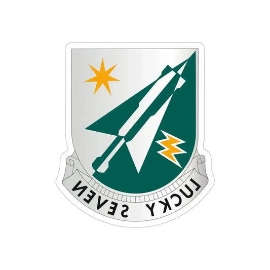 7 Aviation Battalion (U.S. Army) REVERSE PRINT Transparent Die-Cut STICKER 6 Inch Die-Cut Transparent - The Sticker Space