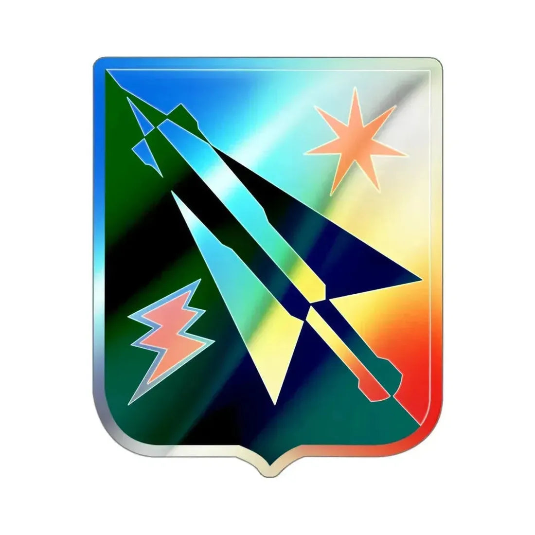 7 Aviation Battalion v2 (U.S. Army) Holographic STICKER Die-Cut Vinyl Decal 3 Inch Holographic - The Sticker Space