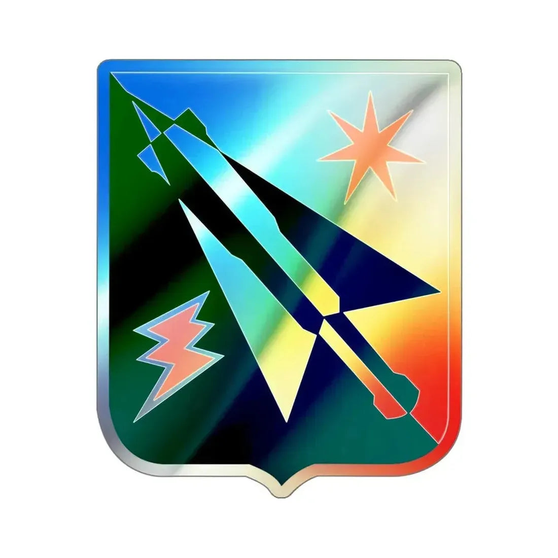 7 Aviation Battalion v2 (U.S. Army) Holographic STICKER Die-Cut Vinyl Decal 5 Inch Holographic - The Sticker Space