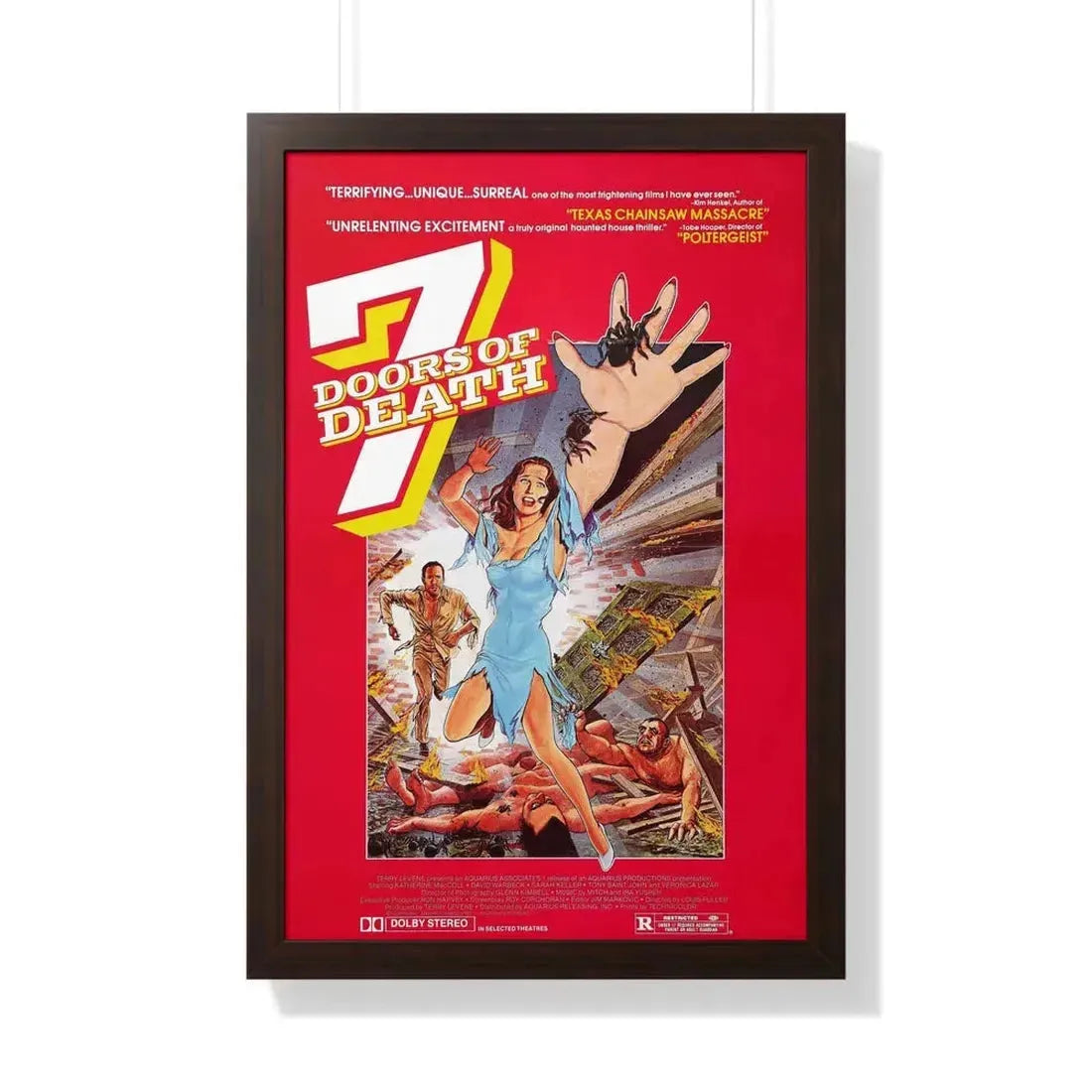 7 DOORS OF DEATH (THE BEYOND) 1981 - Framed Movie Poster - The Sticker Space