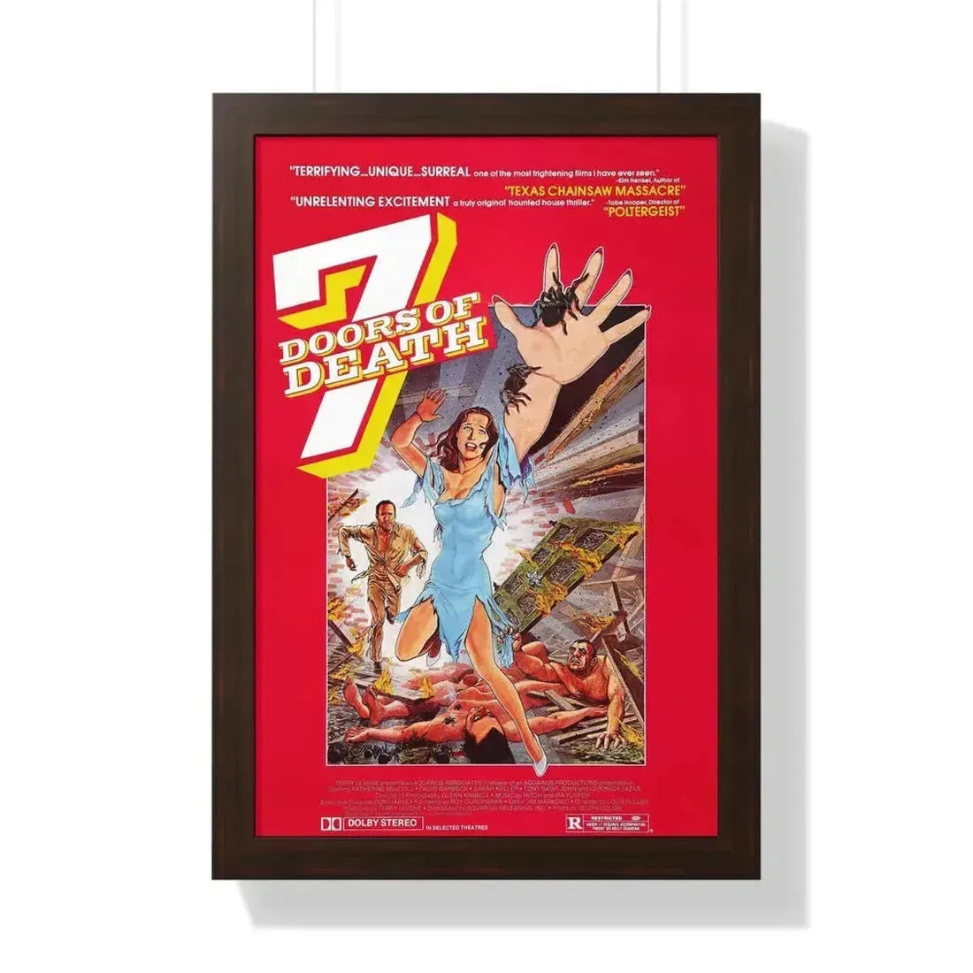 7 DOORS OF DEATH (THE BEYOND) 1981 - Framed Movie Poster - The Sticker Space